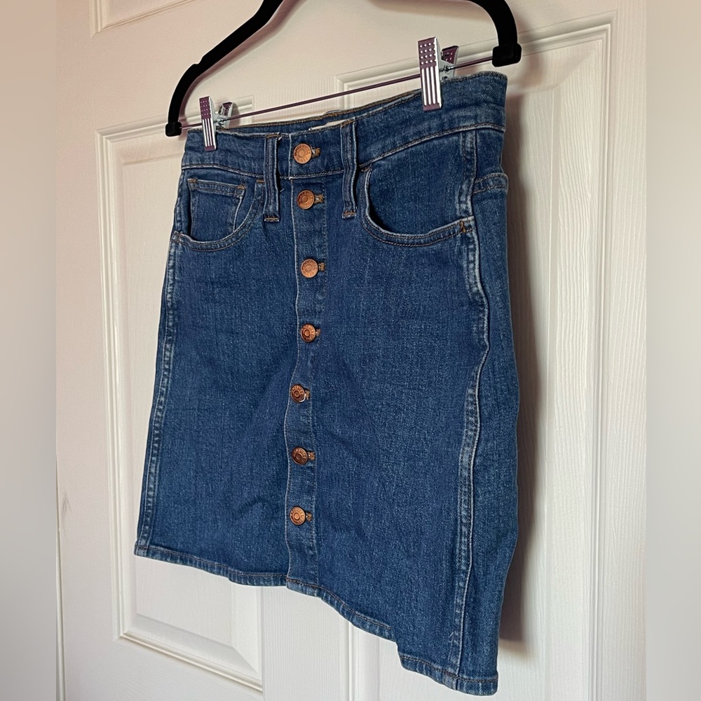 Madewell denim skirt